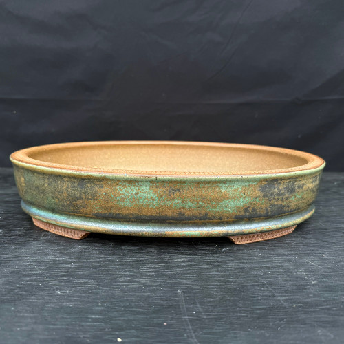 14” Deep Oval Handmade Jack Hoover Pot No. 665