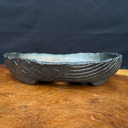 10.25” Oval Wood-Fired Handmade Bruce Lenore Pot No. 132
