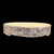 11" Andy Arnault Low Stone Slab Bonsai Pot – Weathered Bark Texture in Charcoal Clay No. 713