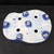 10" John Fazzino Handmade Bonsai Pot – Textured Abstract Oval in Deep Cobalt No. JF-032