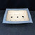 11" Slate-Blue Crosshatch Rectangular Bonsai Pot with Flared Corners – John Fazzino No. JF-063