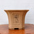 11" Etched Unglazed Yixing Ceramic Pot For Cascade Bonsai (1667)