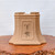 11" Etched Unglazed Yixing Ceramic Pot For Cascade Bonsai (1667)