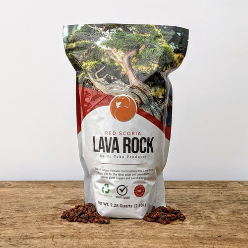 Ho Yoku Red Lava Rock (Scoria) – Clean Bonsai Soil Aggregate for Drainage & Texture